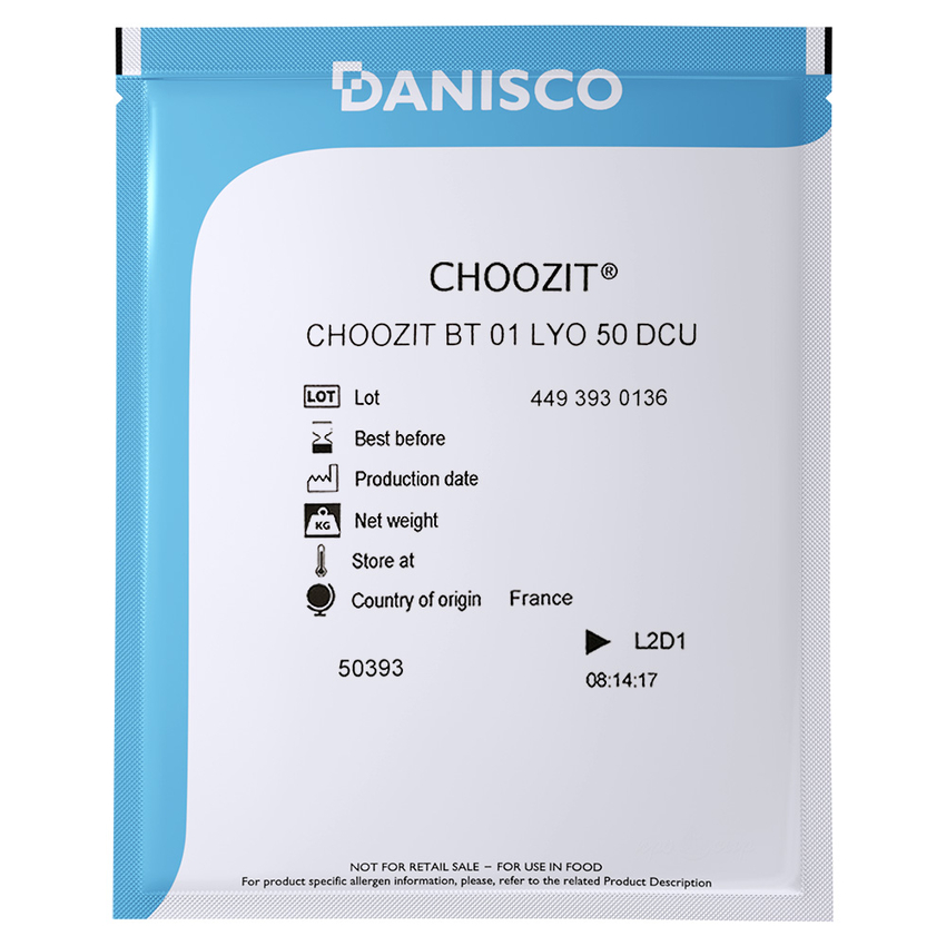 Мезофильная закваска Danisco Choozit  BT 01/02 LYO (50 DCU)